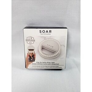 SOAR Tech Elevated Clip-On Selfie Ring‎ Light 36 LED 3 Brightness Levels-New